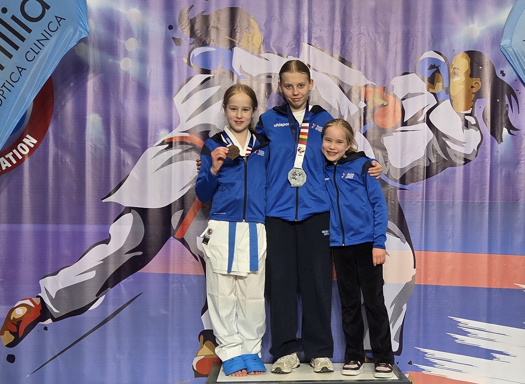 Baltimaade lahtiste meistrivõistluste pronks Alice Saarmann (paremalt esimene)